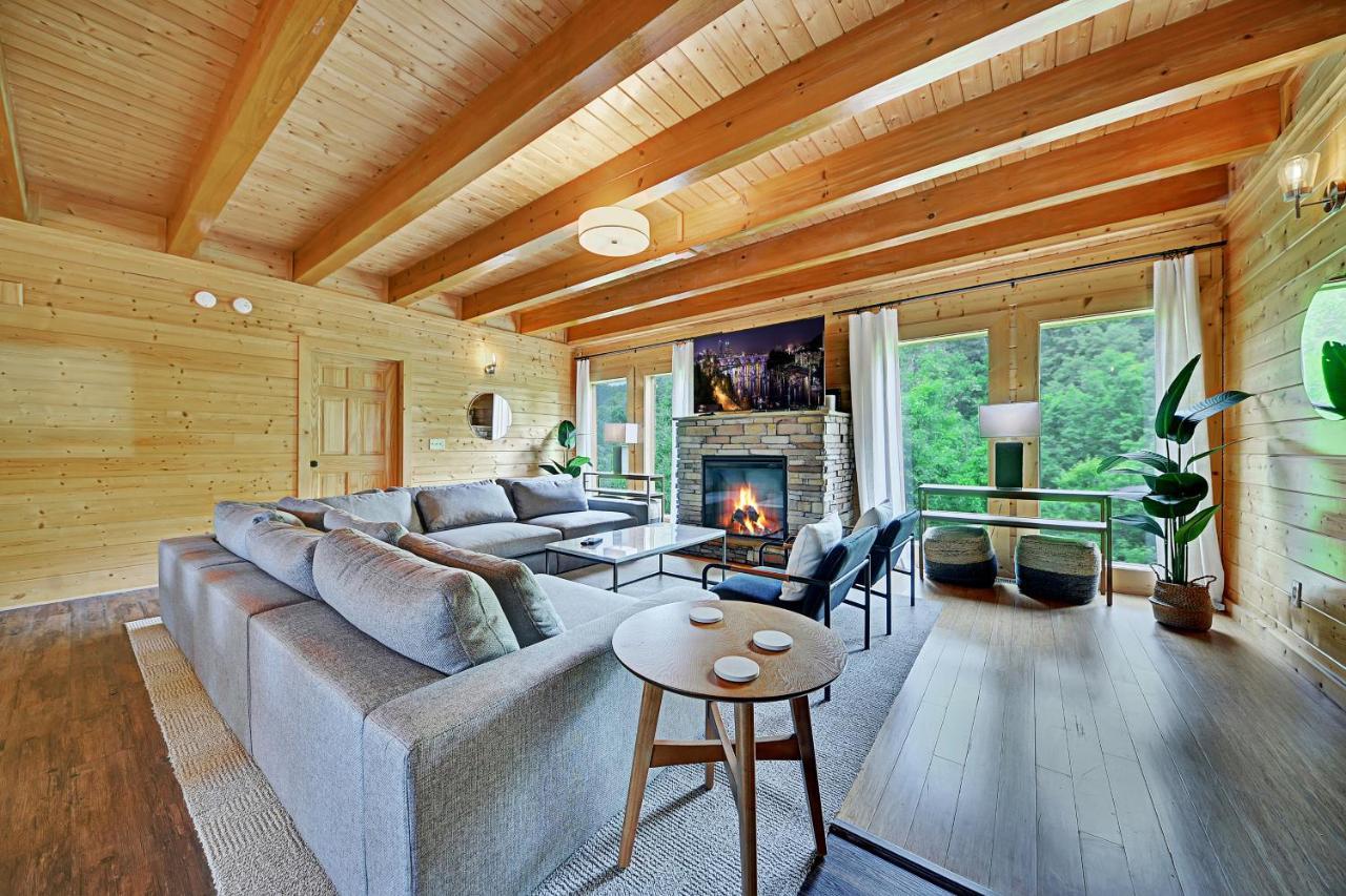 세비어빌 Gorgeous Large Mountain View Cabin W Hot Tub, Free Wifi, Games 빌라 외부 사진